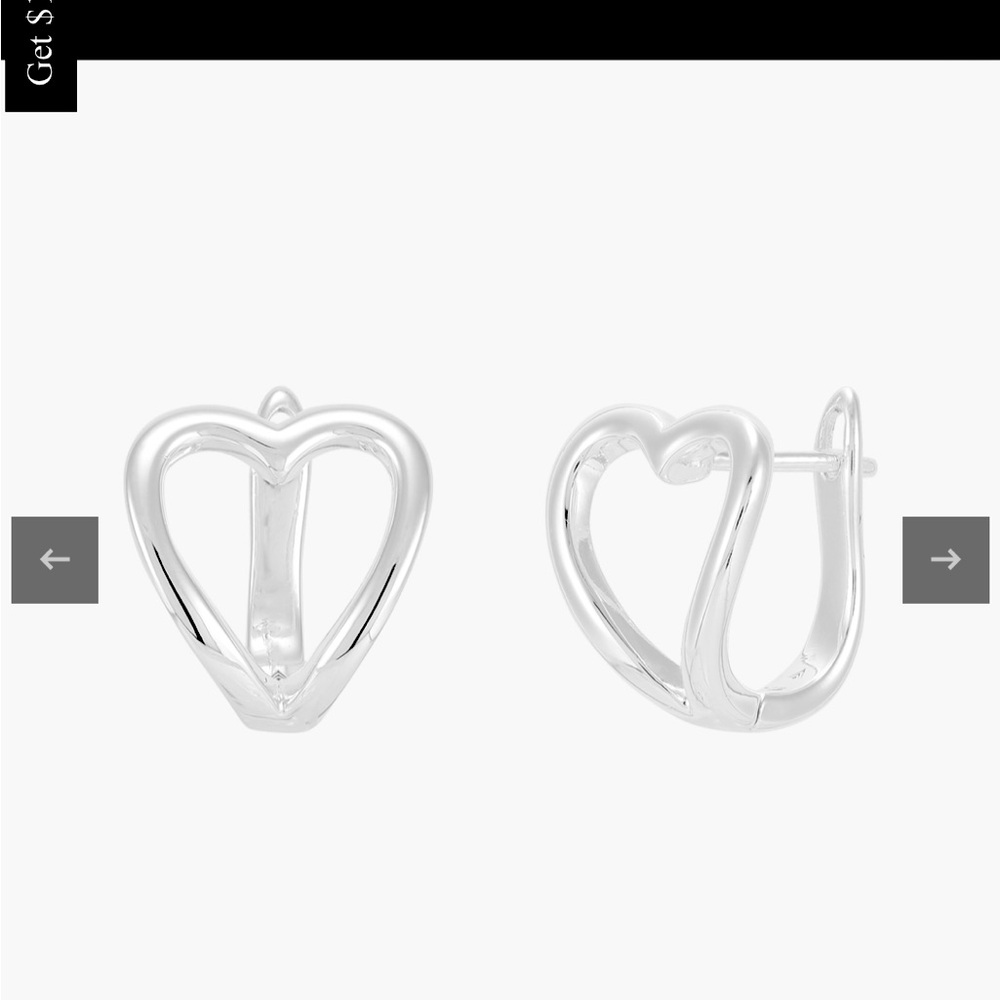 Open Hearts Earrings New and come with original box.